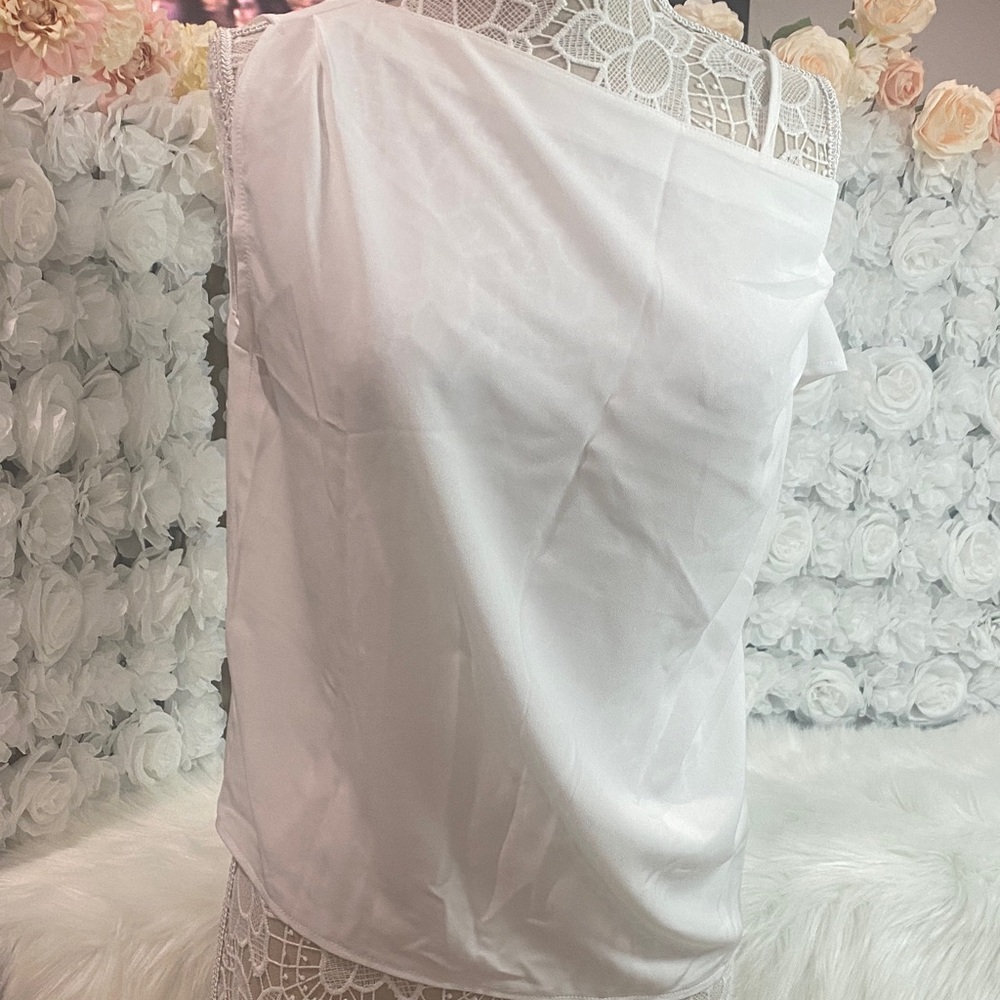 By Gentle B White One-Shoulder Top